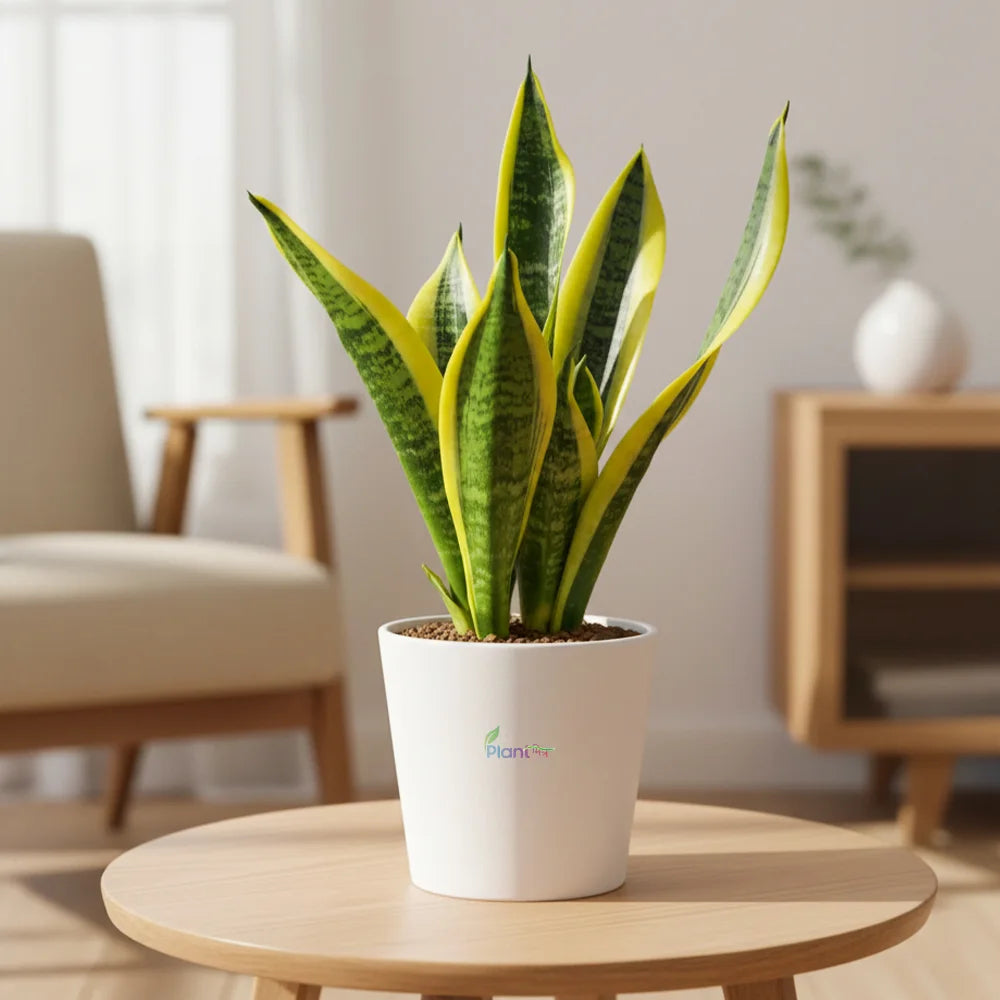 Sansevieria Trifasciata ‘Hahnii Stars and Stripes’ – Compact Indoor Air Purifying Low Maintenance Plant